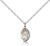 Sterling Silver Our Lady of La Vang Pendant, Sterling Silver Lite Curb Chain, Small Size Catholic Medal, 1/2" x 1/4" Sterling Silver Our Lady of La Vang Pendant, Sterling Silver Lite Curb Chain, Small Size Catholic Medal, 1/2" x 1/4"