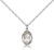 Sterling Silver St. Zachary Pendant, Sterling Silver Lite Curb Chain, Small Size Catholic Medal, 1/2" x 1/4" Sterling Silver St. Zachary Pendant, Sterling Silver Lite Curb Chain, Small Size Catholic Medal, 1/2" x 1/4"