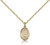 Gold Filled St. Alexandra Pendant, Gold Filled Lite Curb Chain, Small Size Catholic Medal, 1/2" x 1/4" Gold Filled St. Alexandra Pendant, Gold Filled Lite Curb Chain, Small Size Catholic Medal, 1/2" x 1/4"