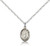 Sterling Silver St. John of the Cross Pendant, Sterling Silver Lite Curb Chain, Small Size Catholic Medal, 1/2" x 1/4"