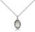 Sterling Silver St. Bernard of Clairvaux Pendant, Sterling Silver Lite Curb Chain, Small Size Catholic Medal, 1/2" x 1/4"