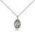Sterling Silver St. Alice Pendant, Sterling Silver Lite Curb Chain, Small Size Catholic Medal, 1/2" x 1/4"
