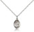 Sterling Silver St. Isabella of Portugal Pendant, Sterling Silver Lite Curb Chain, Small Size Catholic Medal, 1/2" x 1/4"