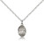 Sterling Silver St. Isidore the Farmer Pendant, Sterling Silver Lite Curb Chain, Small Size Catholic Medal, 1/2" x 1/4"