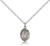 Sterling Silver Our Lady of Victory Pendant, Sterling Silver Lite Curb Chain, Small Size Catholic Medal, 1/2" x 1/4"