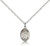 Sterling Silver St. Olivia Pendant, Sterling Silver Lite Curb Chain, Small Size Catholic Medal, 1/2" x 1/4" Sterling Silver St. Olivia Pendant, Sterling Silver Lite Curb Chain, Small Size Catholic Medal, 1/2" x 1/4"