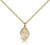 Gold Filled St. Paul of the Cross Pendant, Gold Filled Lite Curb Chain, Small Size Catholic Medal, 1/2" x 1/4" Gold Filled St. Paul of the Cross Pendant, Gold Filled Lite Curb Chain, Small Size Catholic Medal, 1/2" x 1/4"
