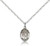 Sterling Silver St. Felicity Pendant, Sterling Silver Lite Curb Chain, Small Size Catholic Medal, 1/2" x 1/4"