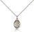 Sterling Silver St. Giles Pendant, Sterling Silver Lite Curb Chain, Small Size Catholic Medal, 1/2" x 1/4"