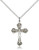Sterling Silver Crucifix Pendant, Lite Curb Chain, 1" x 5/8"