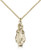 Gold Filled Infant of Prague Pendant, Gold Filled Lite Curb Chain, 1" x 3/8"