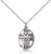 Sterling Silver 5-Way / Holy Spirit Pendant, Lite Curb Chain, 3/4" x 1/2"