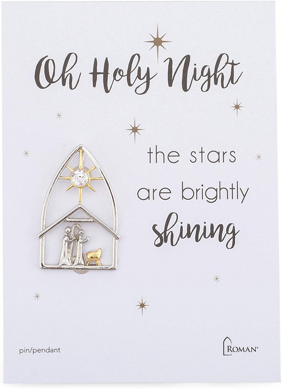 Oh Holy Night Nativity Pin 13389