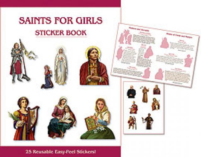 Saints for Girls Sticker Book NC645