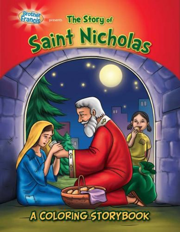 The Story Of Saint Nicholas Coloring Storybook