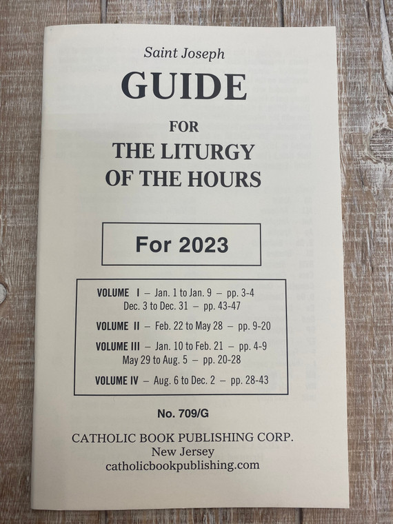 Liturgy Of The Hours Guide For 2023 (Large Type) 709/G