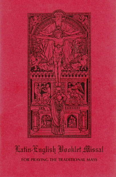 Latin English Booklet Missal - Book of Prayer, Softcover, 68 pp