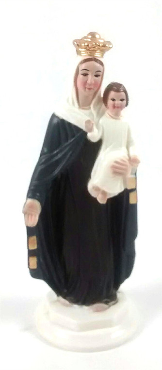 Auto 4" Our Lady of Mount Carmel Magnetic Statue