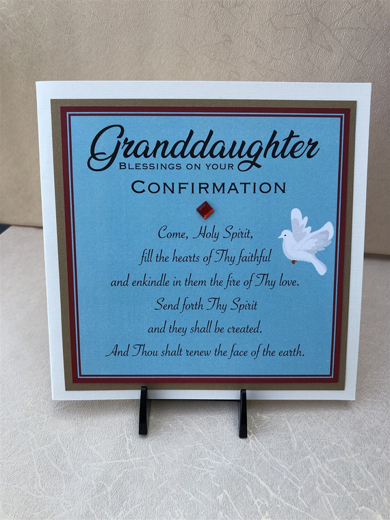 Granddaughter Blessings on Your Confirmation Greeting Card