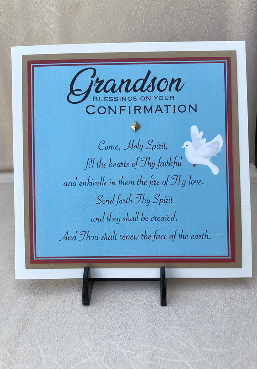 Grandson Blessings on Your Confirmation Greeting Card