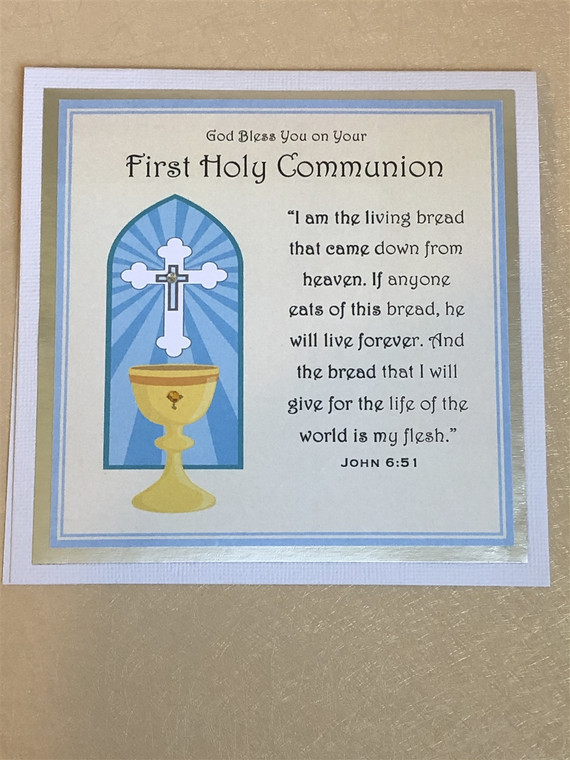 First Holy Communion Greeting Card