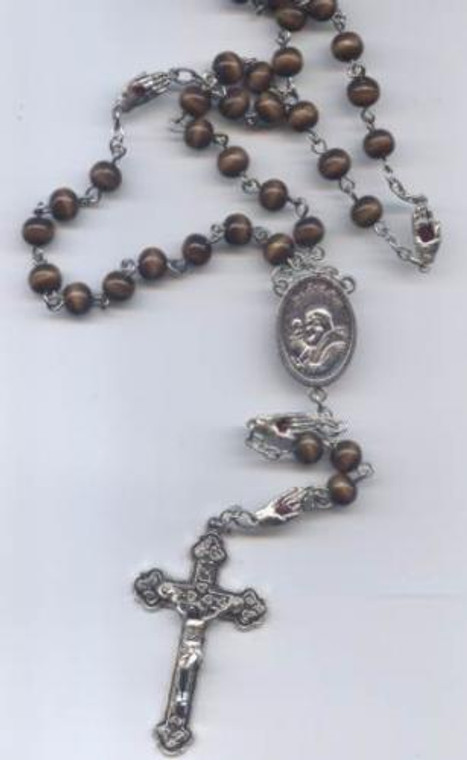 Padre Pio Bleeding Hand Rosary