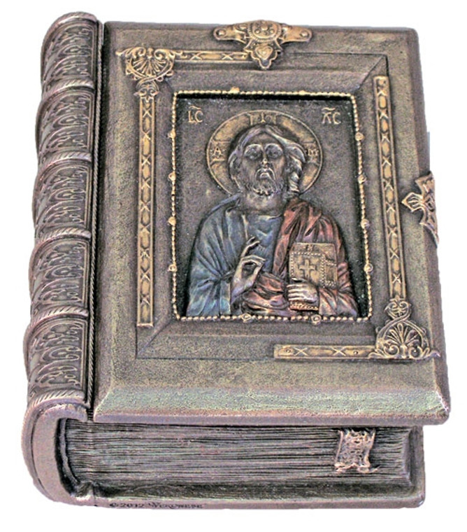 Cold Cast Bronze Christ Teacher Box