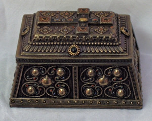 Lightly Hand Painted Cross Box