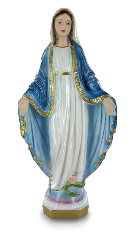 Our Lady of Grace 12" Italian  Chalk Pearlized Statue