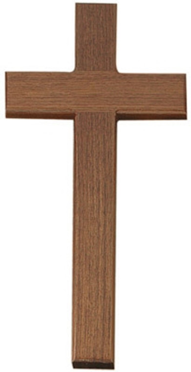 12" Plain Wide Walnut Cross