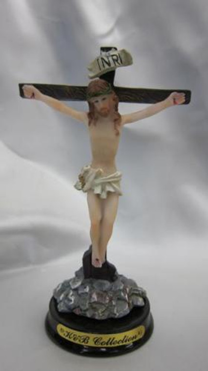 5 3/4" Standing Crucifix Figurine