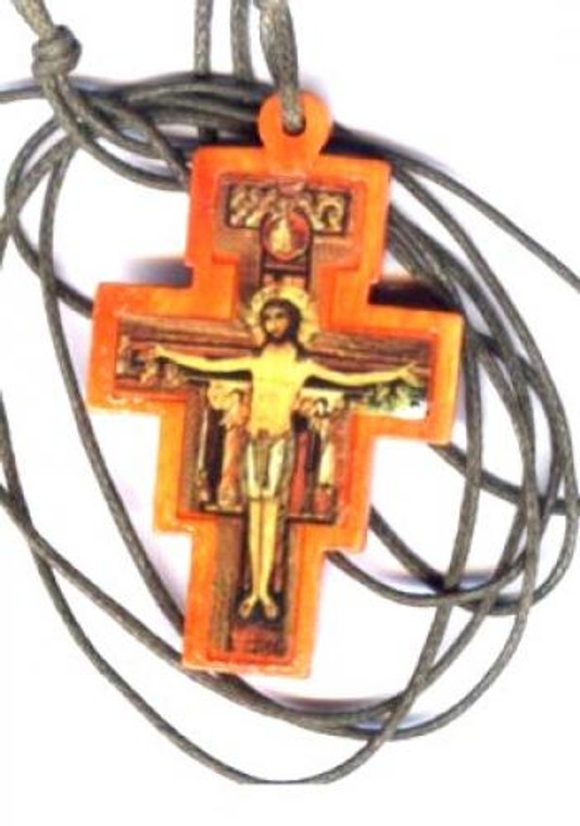 San Damiano Cross on Cord