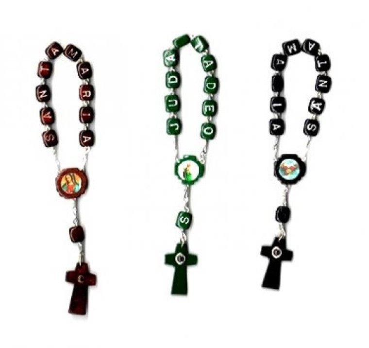 One Decade Finger Rosary With Lens Crucifix