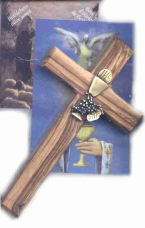 5" Olive Wood Communion Cross
