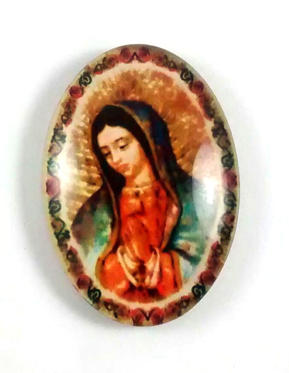 Our Lady of Guadalupe Oval Magnet