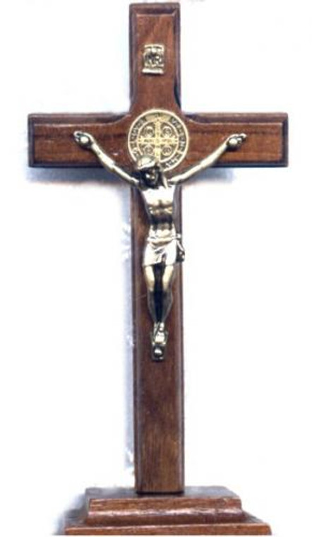 3 1/4 Inch Stand up Standing St. Benedict Crucifix