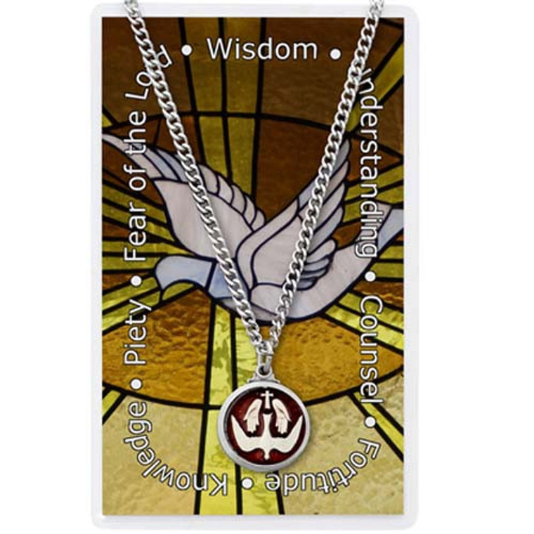 Holy Spirit Prayer Card and Medal Set PSD828