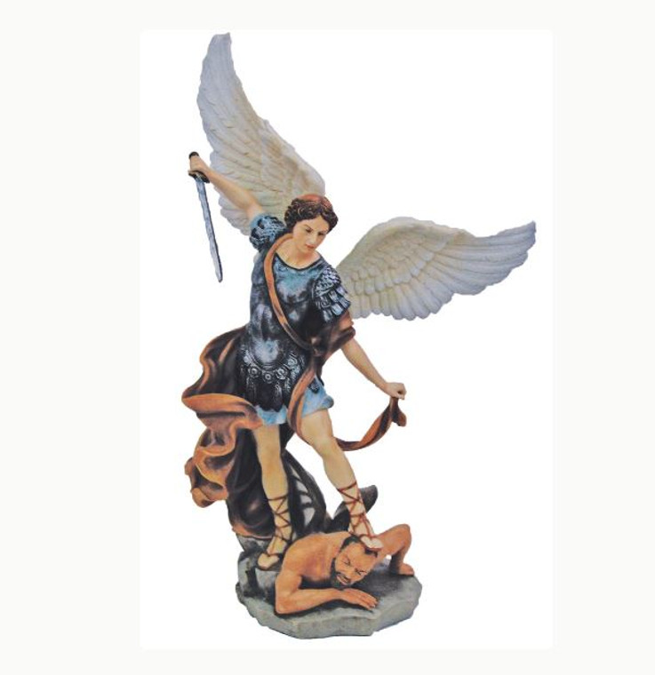 St. Michael in Fully Hand-Painted Color
