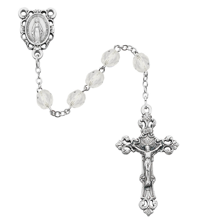 6MM AB CRYSTAL/APRIL ROSARY