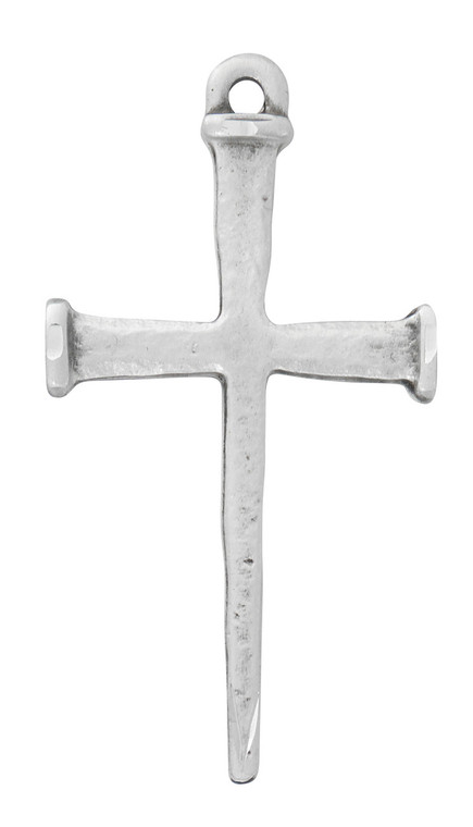 Sterling Silver Nail Cross on 24" Chain L9222