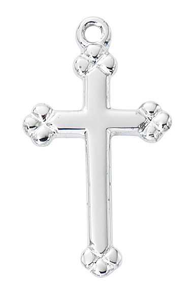 Sterling Silver Baby Cross on 13" Chain L9256BT
