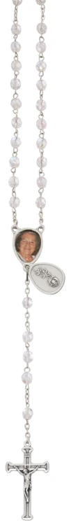 In Loving Memory AB Crystal Photo Rosary R961F