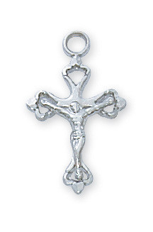 Sterling Silver Baby Crucifix on 13" Chain L8017BT