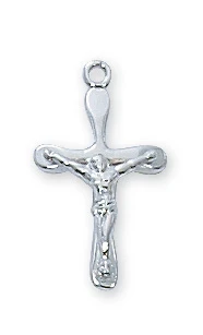 Sterling Silver Baby Crucifix on 13" Chain L8054BT