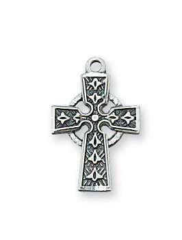 Small Sterling Silver Cross Pendant L8023XT
