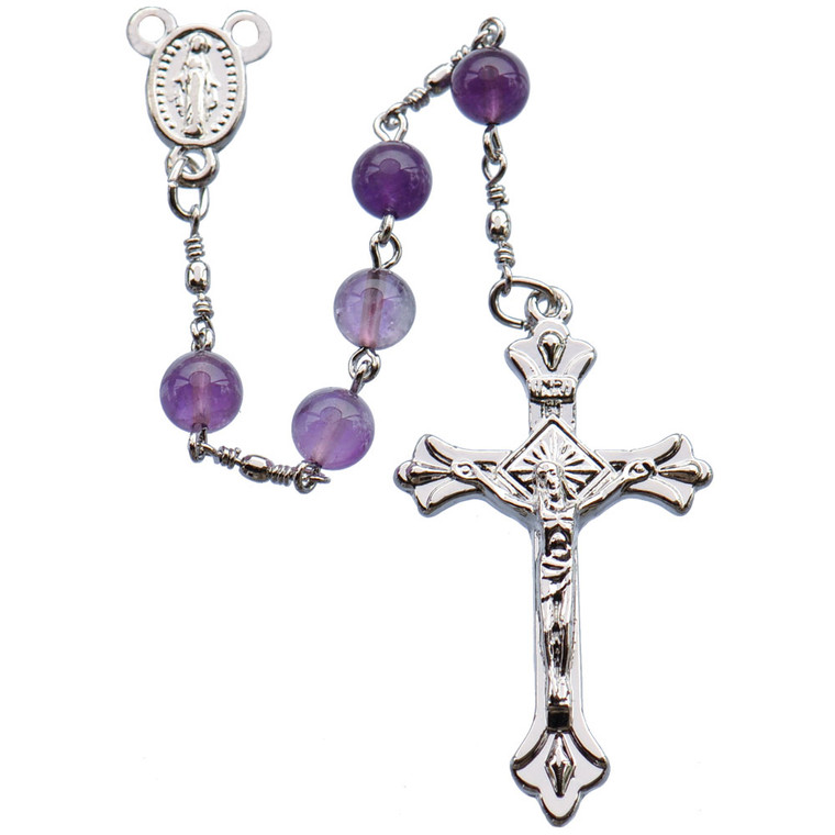 6mm Amethyst Rosary, R1459