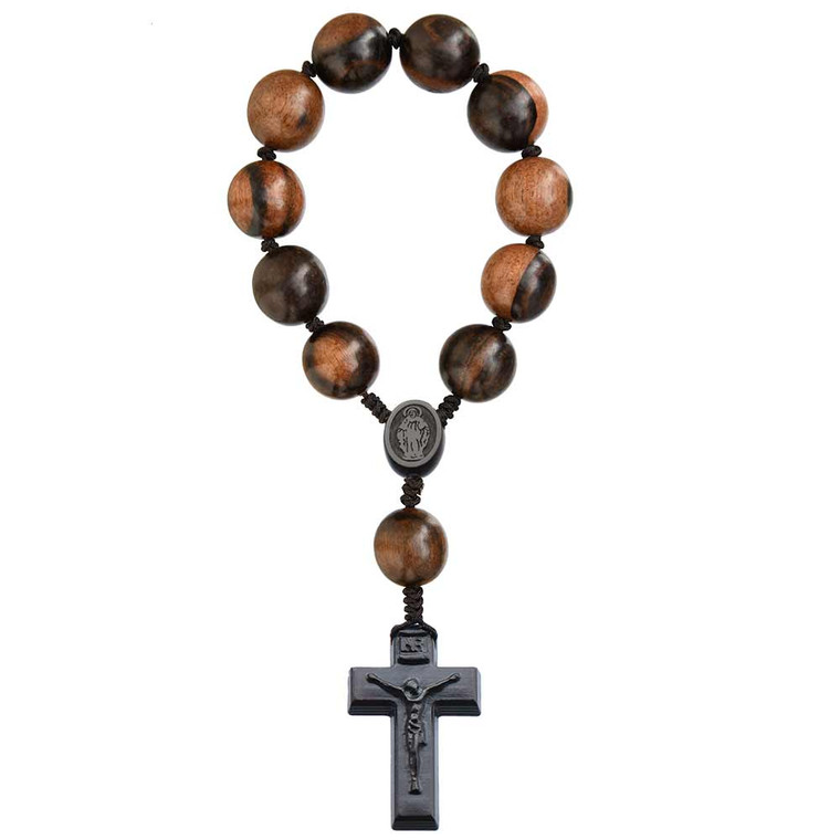 20mm Ebony Wood One Decade Rosary, R3920