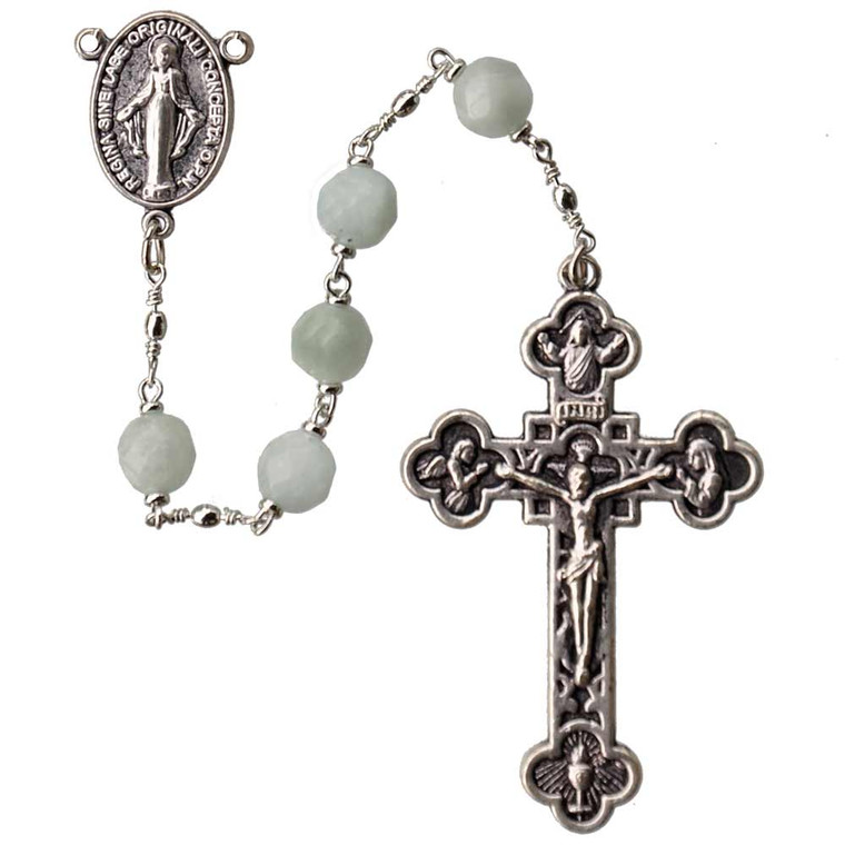 7mm Amazonite Rosary, R757