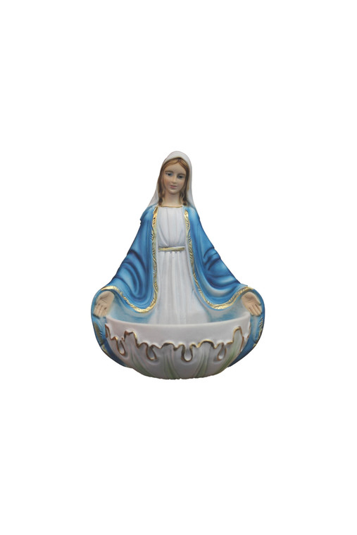 Lady of Grace Holy Water Font in Color 5.5" ET-1219-C