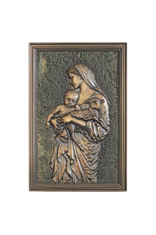 L'Innocence Plaque in Cold Cast Bronze 6x9" SR-78401